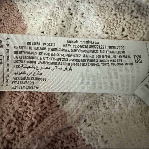 Hollister Color Block Striped Women's Crew Neck Sweater Small Pink Preppy Y2K - Picture 10 of 11